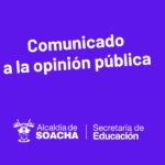 Sobre posibles cierres de cursos en colegios oficiales de Soacha, la Secretaría de Educación invita a consultar solo los canales oficiales